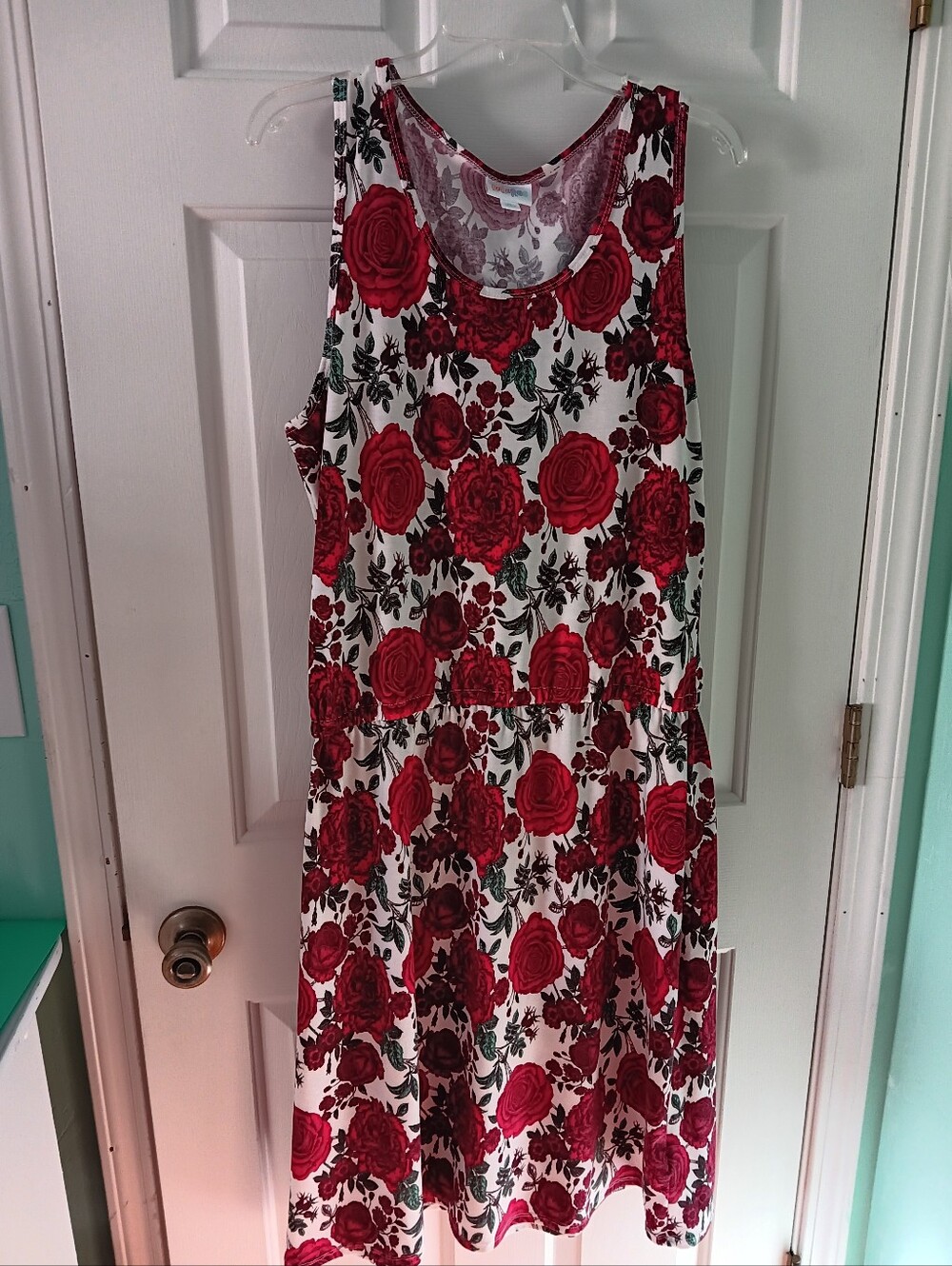 LuLaRoe Dropwaist Rose Dress Size XL